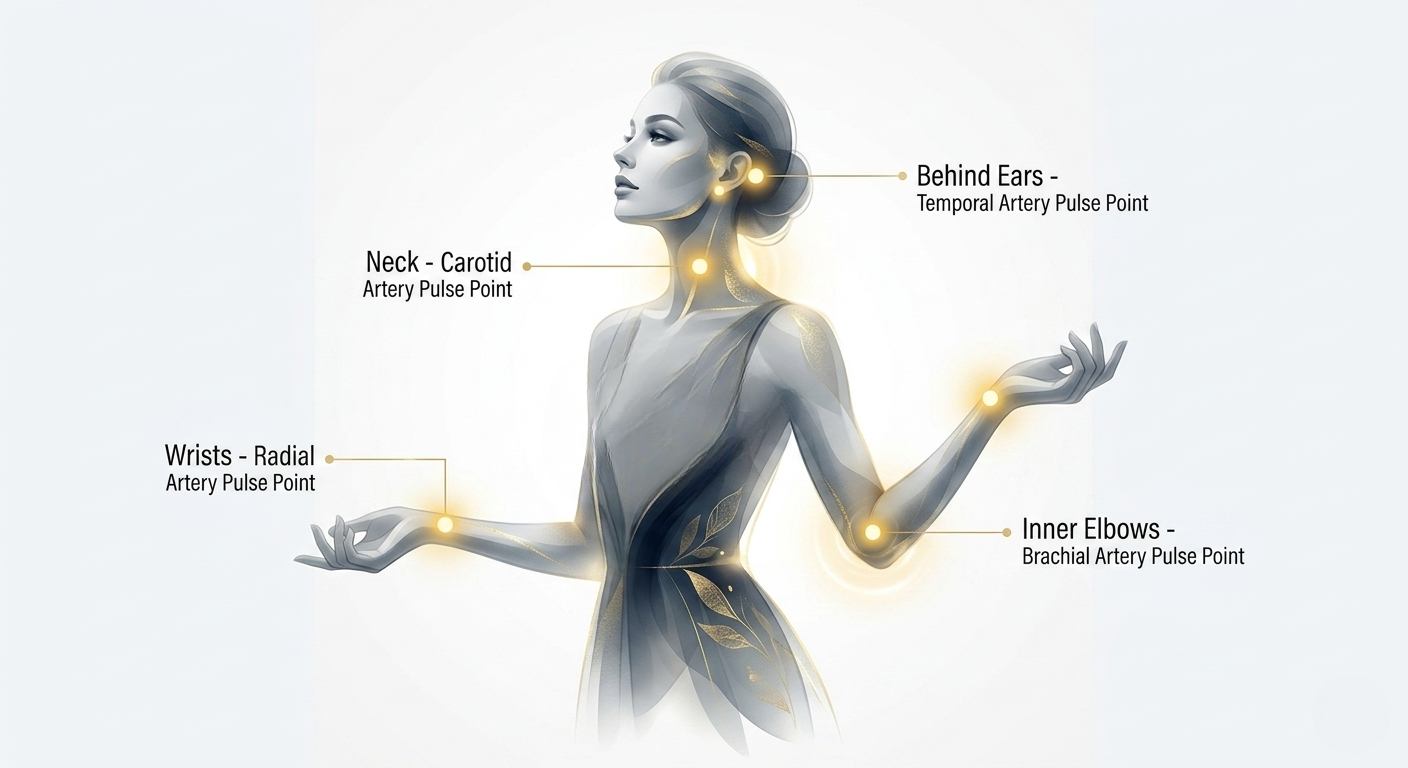 Long-lasting perfumes for men pulse points