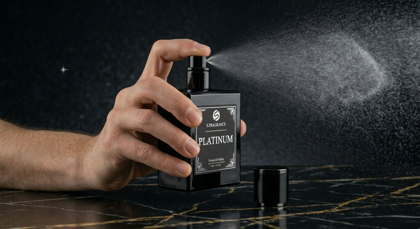 Perfect spraying of perfume
