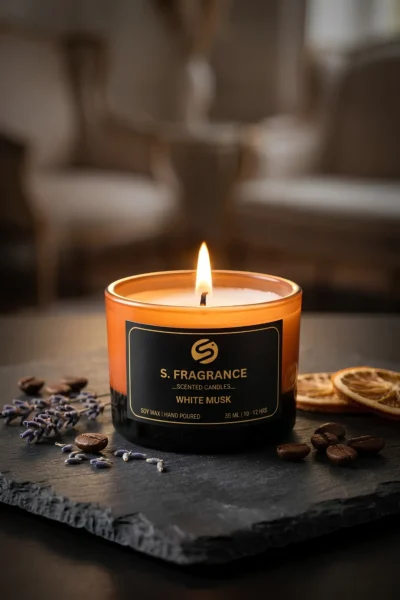 White Musk Scented Candle