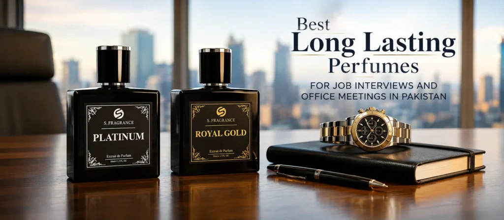 Executive office fragrance guide featuring long lasting perfumes for job interviews by S. Fragrance